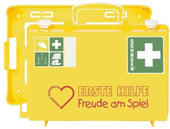 Erste-Hilfe-Koffer »SN-CD - Freude am Spiel« Frühkindliche Betreuung gelb, SÖHNGEN, 31x21x13 cm