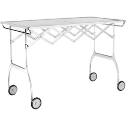 Kartell Battista Servierwagen mit Rollen 100x54x69 cm - Silber