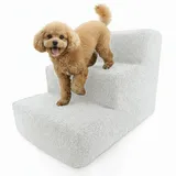 Muralo Hundetreppe 3 Stufen 30 cm, rutschfest, Wasserabweisend - Creme