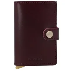 Secrid Miniwallet Kreditkartenetui RFID Schutz Leder 6.5 cm bordeaux