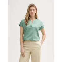 Tom Tailor Loose Fit Bluse aus reiner Baumwolle, Mint,