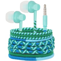 URIZONS für 3.5mm In-Ear kopfhörer geflochten - mit Kabel in Ear kopfhörer bunt Kabel Ohrhörer mit Mikrofon und Lautstärkeregler für iPhone MP3, Huawei, Samsung, Leichte Ohrhörer