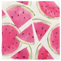 Papstar Servietten, 3-lagig 1/4-Falz 33 cm x 33 cm `Watermelon`