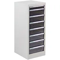 Proregal Schubladencontainer Kobra mit 8 Schubladen HxBxT 74x28x34cm | Lichtgrau