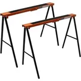 Trutzholm Arbeitsbock 28395, bis 250kg, 78 cm, klappbar, mit Anti-Rutschauflage, aus Stahl, 2 Stück