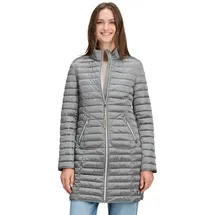 Cartoon Steppjacke mit Reißverschlusstaschen in hellgrau | Gr.: 36