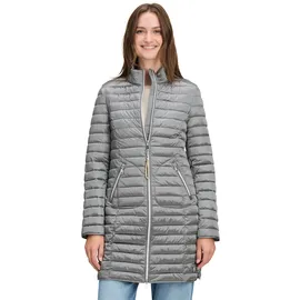 Cartoon Steppjacke mit Reißverschlusstaschen in hellgrau | Gr.: 36