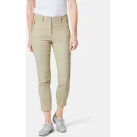 GOLDNER Kurzgröße: Elastische Hose mit extra Nähten in stein | Gr.: 22