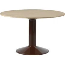 Muuto Midst Tisch, 120 cm, eiche geölt / dunkelrot