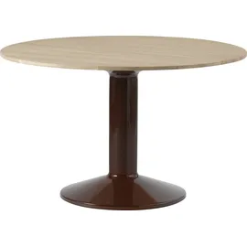 Muuto Midst Tisch, 120 cm, eiche geölt / dunkelrot