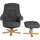 Duo Collection TV-Sessel »Bordeaux« mit Hocker und Relaxfunktion, 360 Grad drehbar grau