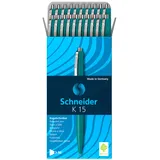 Schneider Kugelschreiber K15 (Grün, 50 x)