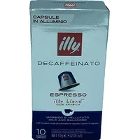 10 Illy Kaffee Entkoffeiniert Dek Deca Espresso Kapseln für Maschinen Nespresso