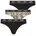 String TRIPLET THONG DESIGN Set 3-St 3 mit Logobund braun L 40