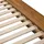 Beliani Bett mit LED Bouclé Zen 160 x 200 cm Led Naturfarbene Esche