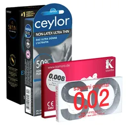 Kondomotheke® Latexfreie Kondome - 4-Sorten-Pack C (21 Kondome) 21 St