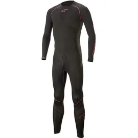 Alpinestars Ride Tech Lite Langarm-basisschicht-anzug - Black / Red - M-L