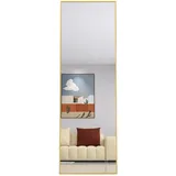 Fortuna Lai Standspiegel, Gold, Holz, 53x162x3 cm, Spiegel, Standspiegel