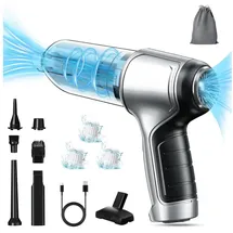 VPOW Akku Handstaubsauger Auto Staubsauger Kabellos: 15000PA Akkusauger mit 3 HEPA Filter - 5000mAh Handheld Vacuum Cleaner - Mini USB Staubsauger Aandsauger für Auto Haustiere Haus Car