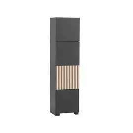 Schildmeyer Alexa Schieberegal 44,8-76,0 x 33,1 x 165,1 cm Schwarz