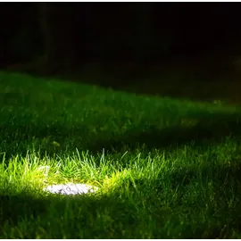linovum BOQU 4er Set LED Außenlampen Bodenlampen mit LED GU10 3W neutralweiß - 4x Bodenstrahler schwarz IP67 mit 230V Kabel