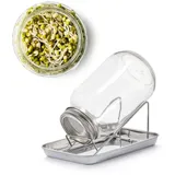 BigDean Sprossenglas Keimglas Set 1000ml