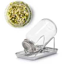 BigDean Sprossenglas Keimglas Set 1000ml