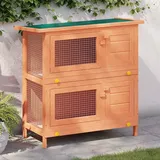 "im Angebot" Kaninchenstall Kleintierhaus Hasenstall 4 Türen Holz - Kleintier-Ställe CC1227 - Braun