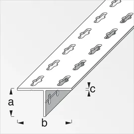 Alfer T-Profil 1 m, 35.5 x 68.6 x 2.4 mm Aluminium roh blank