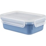 Emsa Clip & Close Rechteckig Box 0,55 Liter | 100% auslaufsicher/hygienisch | BPA-frei | spülmaschinen-, mikrowellen- und gefriergeeignet | Aqua Blau