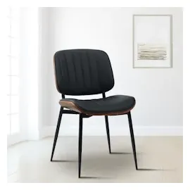 CLP Esszimmerstuhl Tiffin I Polsterstuhl mit Bugholz I Küchenstuhl mit Rückenlehne I gepolsterter Wartestuhl