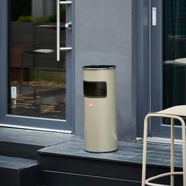 Wesco Aschenbecher 150601-03 Kombi-Ascher aus Stahl, 30 Liter