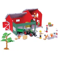BBURAGO Farmland Farm Hütte: inkl. FENDT Traktor bunt