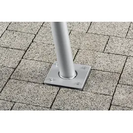 Schneider Schirme Sonnensegel Mast Stahl Silber