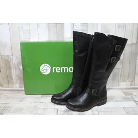 REMONTE Damen R6590 Kniehohe Stiefel schwarz 38