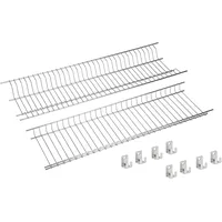 Sauvic Abtropfgestell 55 x 0 x 0 cm Farbe Grey