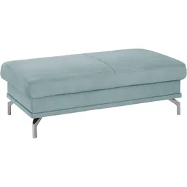 sit&more Polsterhocker SIT & MORE "Scorpio", blau (aqua), B:138cm H:46cm T:71cm, Hocker, Polsterhocker, inklusive Federkern