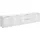 VOLEO TV-Lowboard 226,4x54,0x40,0 Weiß Hochglanz/Glas Holzwerkstoff