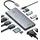 Baseus 【Chip-Optimiert】Baseus USB C Docking Station 3 Monitore, 13-in-1 USB C Hub mit 2 HDMI 4K@60Hz, DisplayPort 4K@60Hz, VGA, USB 3.1 10 Gbps, PD 100W und Ethernet für Dell/HP/Lenovo/Surface Laptop