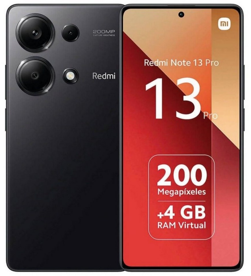 Xiaomi Redmi Note 13 Pro 4G Smartphone (6,67 Zoll, 256 GB Speicherplatz, 200 MP Kamera) schwarz