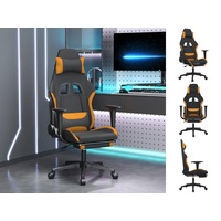 VidaXL Gaming-Stuhl mit Massage & Fußstütze Schwarz und Orange