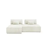 Möbel Kraft Eckcouch modular 2-Sitzer Beige