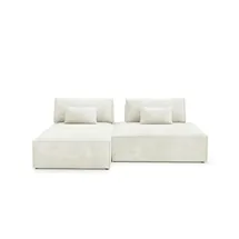 Möbel Kraft Eckcouch modular 2-Sitzer Beige