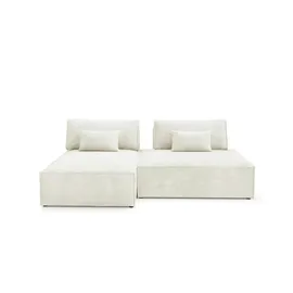 Möbel Kraft Eckcouch modular 2-Sitzer Beige