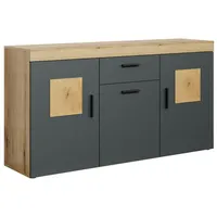 Trendteam Sideboard, Anthrazit, 160x86x42 cm, Wohnzimmer, Kommoden & Sideboards,