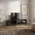 SKRAUT HOME Lowboard 207x50x37 cm Schwarz Eiche Holzwerkstoff