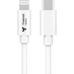 freenet Basics Lightning/USB-C Kabel 1,5m (weiß)