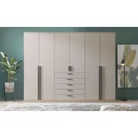 Möbel Kraft Drehtürenschrank 6-türig 270 x 210 x 52 cm Beige