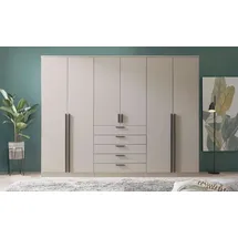 Möbel Kraft Drehtürenschrank 6-türig 270 x 210 x 52 cm Beige