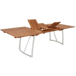 Gardissimo Edelstahl/ Akazienholz Gartenausziehtisch "Kyoto",holz,